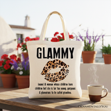 Glammy Leopard Canvas Tote Bag