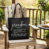 Grandma Definition Canvas Tote Bag