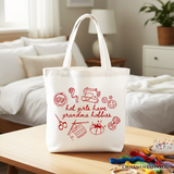 Hot Girls Have Grandma Hobbies Canvas Tote Bag