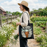 He Owns the Cattle Canvas Tote Bag