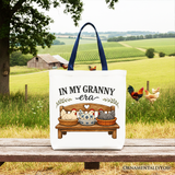 In My Granny Era Chicken Canvas Tote Bag