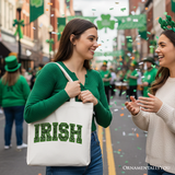Irish Sequined Canvas Tote Bag
