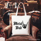 Metal Dad Canvas Tote Bag