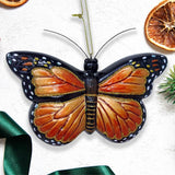 Monarch Butterfly Glass Ornament