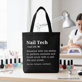 Nail Tech Definition Canvas Tote Bag