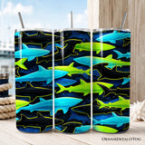 Neon Shark 20oz Tumbler
