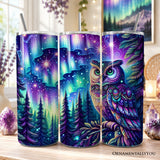Northern Lights Owl 20oz Tumbler