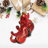 Octopus Blown Glass Ornament