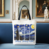 Vincent Van Gogh Starry Night Canvas Tote Bag