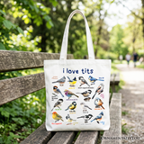 Whimsical Bird Canvas Bag