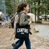 Camping Mode Canvas Tote Bag