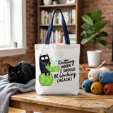 Should Be Working Canvas Tote Bag
