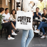 Coffee Makes Me Nicer Canvas Tote Bag