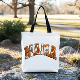 Cow Print Mama Canvas Tote Bag