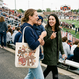 Football Mom Canvas Tote Bag