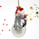 Frosty The Neighborhood Snowman Glass Ornament
