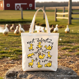 Not All In A Row Canvas Tote Bag