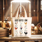God Says I Am Tote Bag
