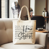 Hair Stylist Definition Canvas Tote Bag