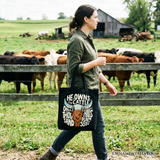 He Owns the Cattle Canvas Tote Bag
