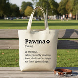 Pawma Definition Canvas Tote Bag