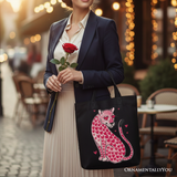 Leopard Valentine Canvas Tote Bag