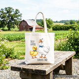 Silly Goose Serious Dad Canvas Tote Bag