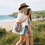 Rocker Cowgirl Canvas Tote Bag