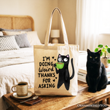 Doing Weird Canvas Tote Bag