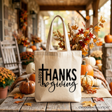 Happy Thanksgiving Canvas Tote Bag