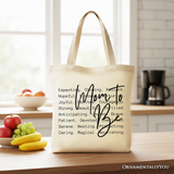 Mom To Be Canvas Tote Bag