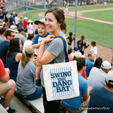 Swing The Dang Bat Canvas Tote Bag