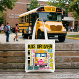 School Bus Driver Canvas Tote Bag