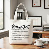 Accountant Definition Canvas Tote Bag