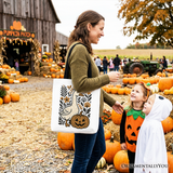 Halloween Goose Pumpkin Canvas Tote Bag