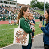 Football Mom Canvas Tote Bag