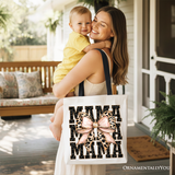 Glitter Leopard Mama Tote Bag