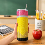 Glittered Pencil 20oz Tumbler