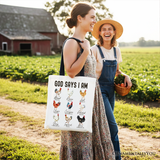 God Says I Am Tote Bag