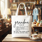Grandma Definition Canvas Tote Bag