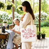 Hot Girls Have Grandma Hobbies Canvas Tote Bag