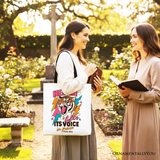 Heaven Lifts Its Voice In Praise Tote Bag