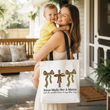 Jesus Made Her A Mama Canvas Tote Bag
