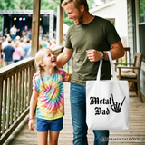 Metal Dad Canvas Tote Bag