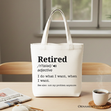 Retired Definition Canvas Tote Bag