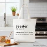 Seester Definition Canvas Tote Bag
