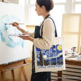 Vincent Van Gogh Starry Night Canvas Tote Bag