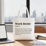 Work Bestie Definition Canvas Tote Bag