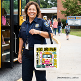 School Bus Driver Canvas Tote Bag