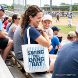 Swing The Dang Bat Canvas Tote Bag